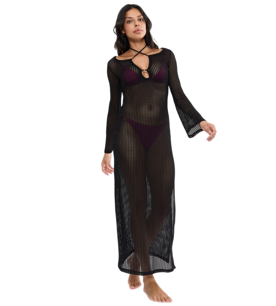 Triumph Beach MyWear Crochet Long Dress LSL γυναικείο πλεκτό φόρεμα παραλίας 10226469
