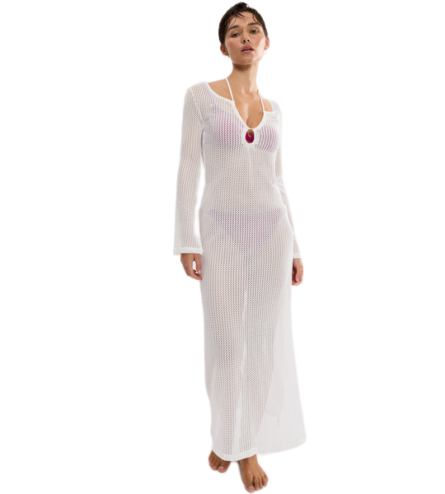 Triumph Beach MyWear Crochet Long Dress LSL γυναικείο πλεκτό φόρεμα παραλίας 10226469