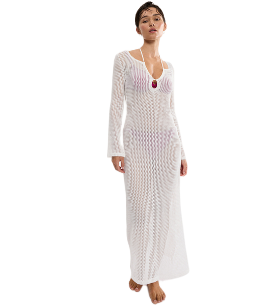 Triumph Beach MyWear Crochet Long Dress LSL γυναικείο πλεκτό φόρεμα παραλίας 10226469