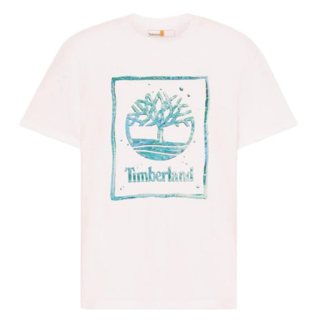 Timberland Water Stack Logo ανδρικό t-shirt με λογότυπο A5MV4100