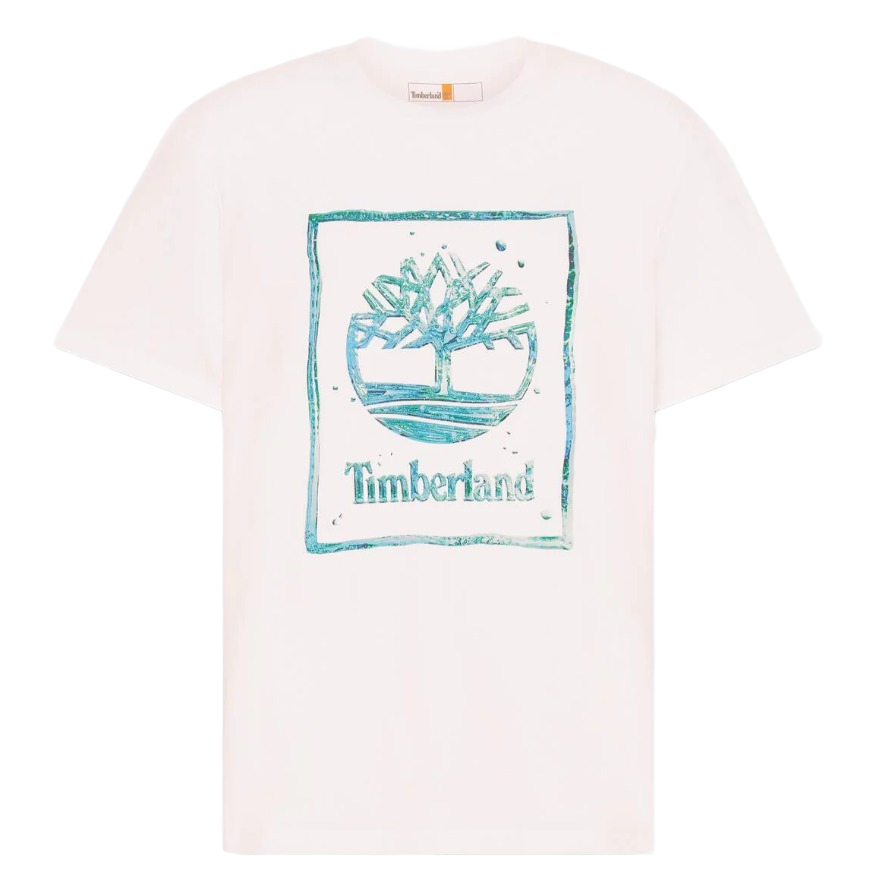 Timberland Water Stack Logo ανδρικό t-shirt με λογότυπο A5MV4100