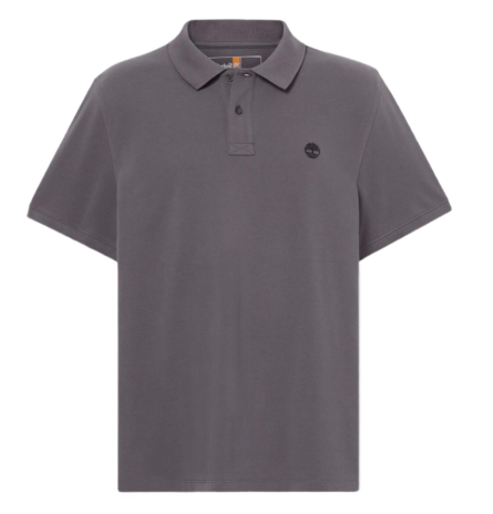 Timberland MILLERS RIVER ανδρικό μονόχρωμο polo μπλουζάκι A6VDPW08