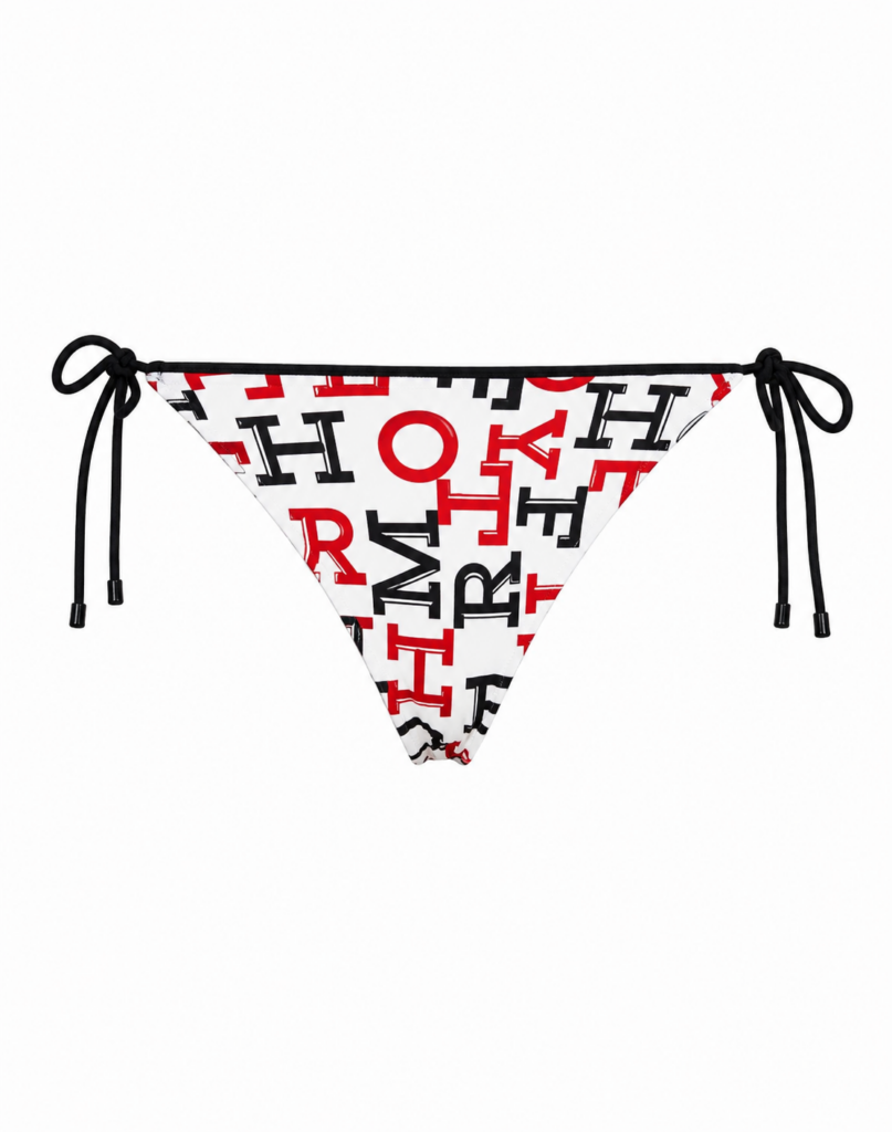 Tommy Hilfiger CHEEKY STRING SIDE TIE PRINT  γυναικείο μπικίνι σλιπ με σχέδιο UW0UW05316