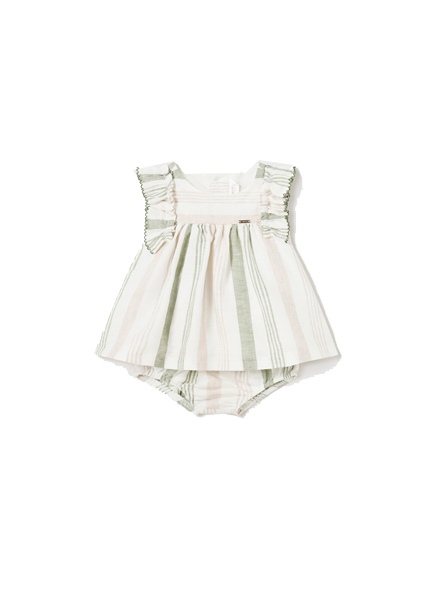 Mayoral Newborn βρεφικό φόρεμα για κοριτσάκι με ρίγες 24-01829